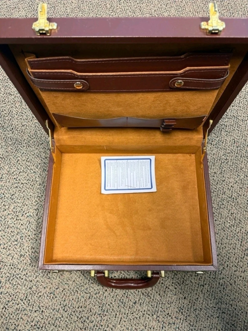 Travis Scott Utopia Brown Leather Briefcase Brand New Never Used Good Condition